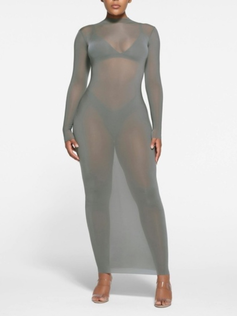 Skims Mock Neck Hosiery Dress
